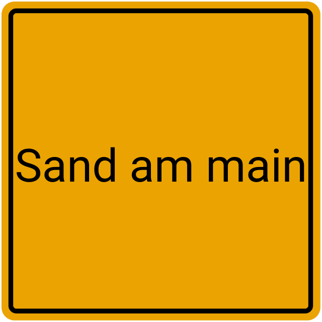 Meldebestätigung Sand am Main